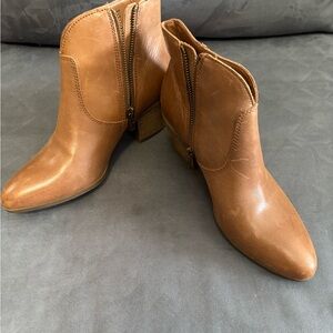 Frye Tan Ankle Booties